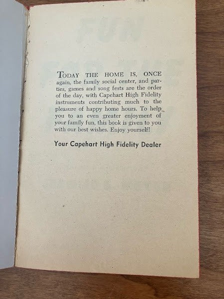 Vtg Pocketbook - FUN FOR THE FAMILY - JEROME MEYER