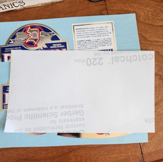 Lot of 3 Durstin Gold Beverage Sticker Props