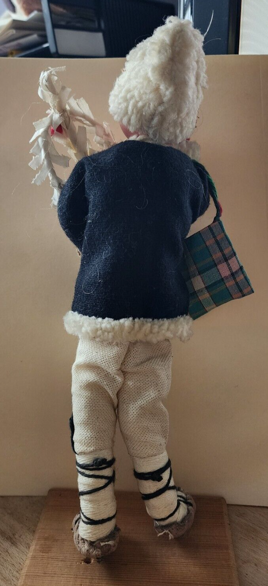 Vintage Doll Bulgaria Male Hand painted 12" Traditional Costume Souvenir