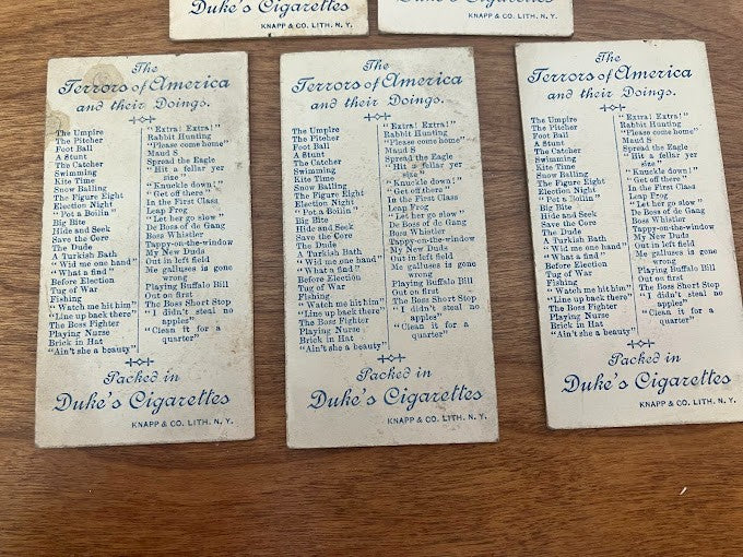 Duke's Cigarette Cards: In The Snow - Lot of 5