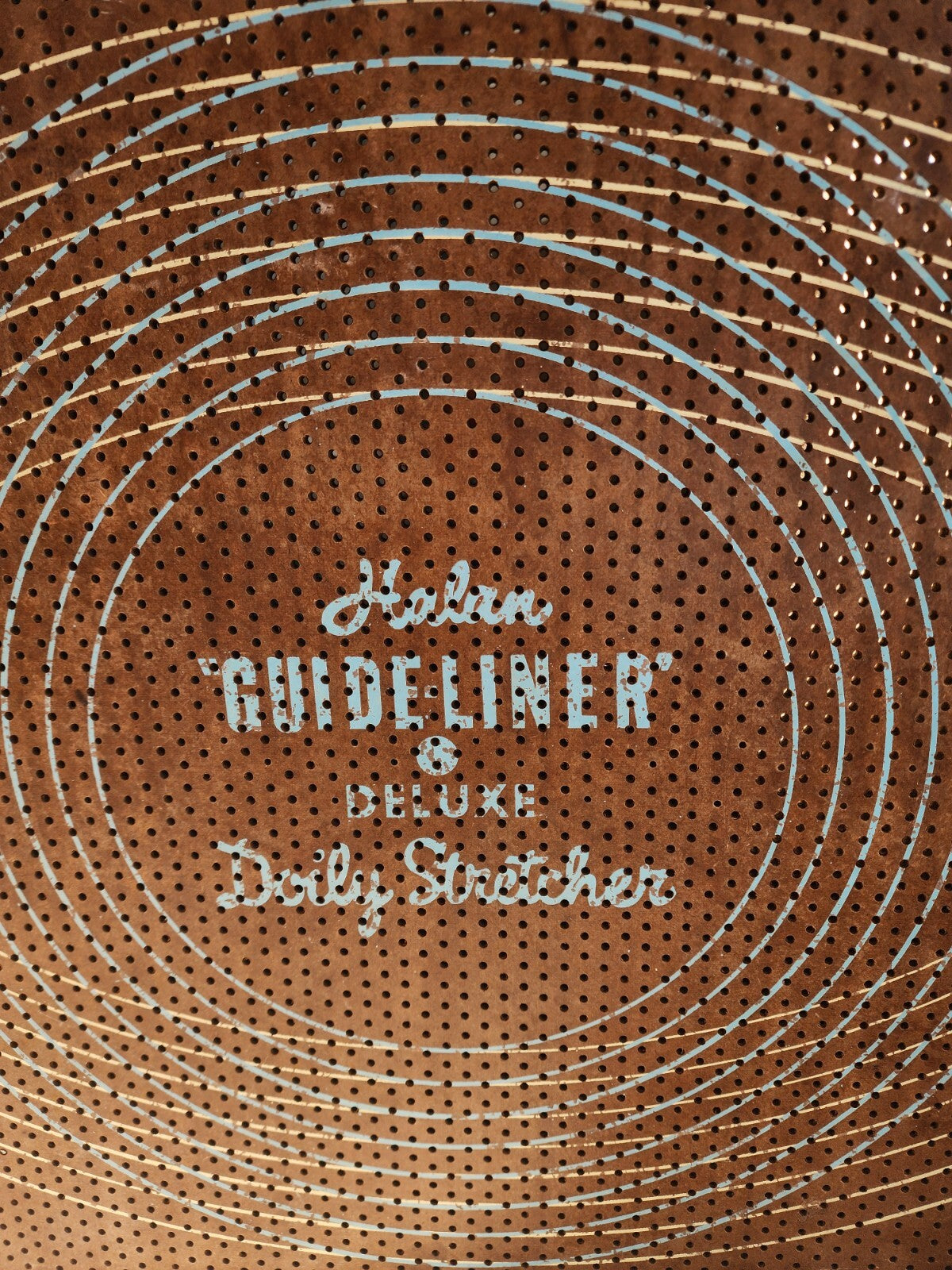 Vintage Halan "Guide-Liner" Deluxe Doily Stretcher peg board