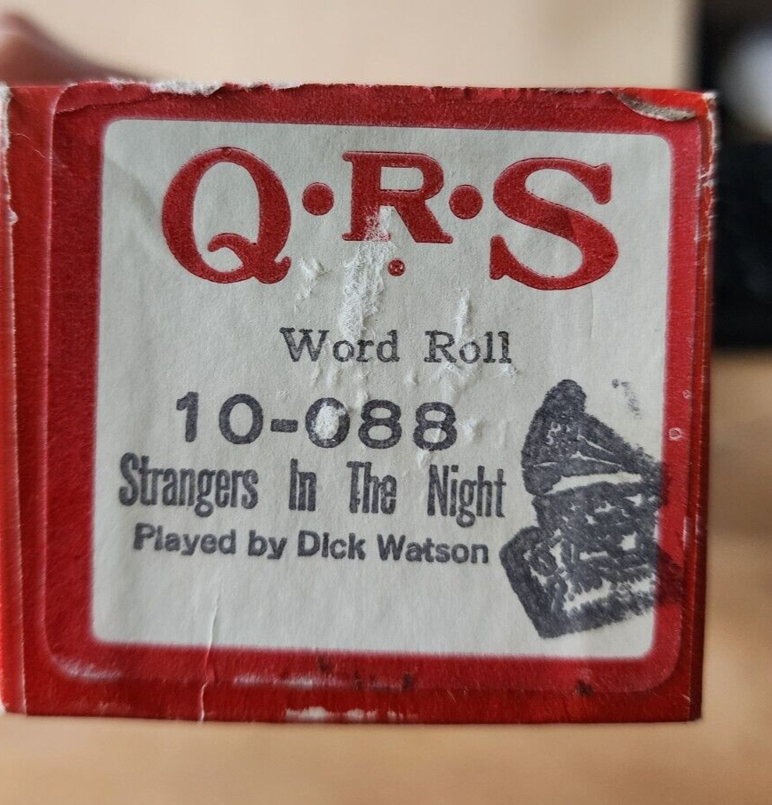 QRS Word Roll Strangers in the night 10-088 Player Piano Roll