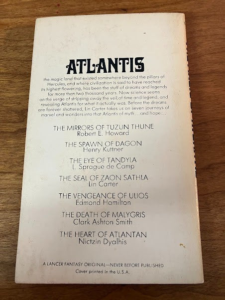 The Magic of Atlantis Ed by Lin Carter