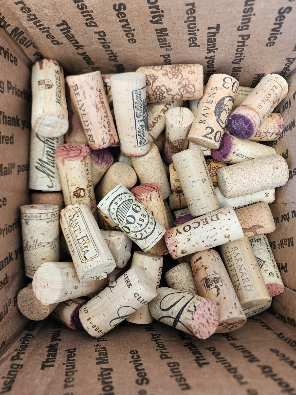 100% Recycled Wine Corks - 100 Count - No Plastic or Champagne Corks!