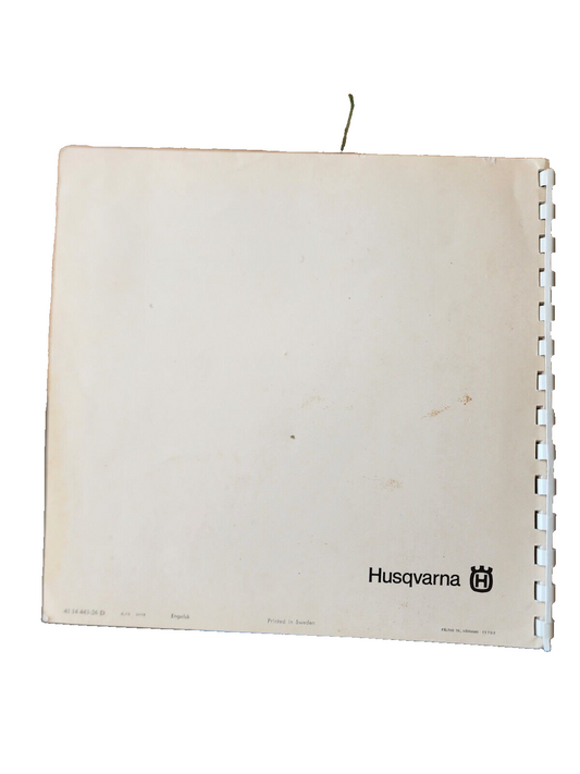 Operating manual Husqvarna practica 5 model 6230