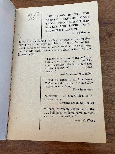 Avon Books - THOSE BARREN LEAVES by Aldous Huxley