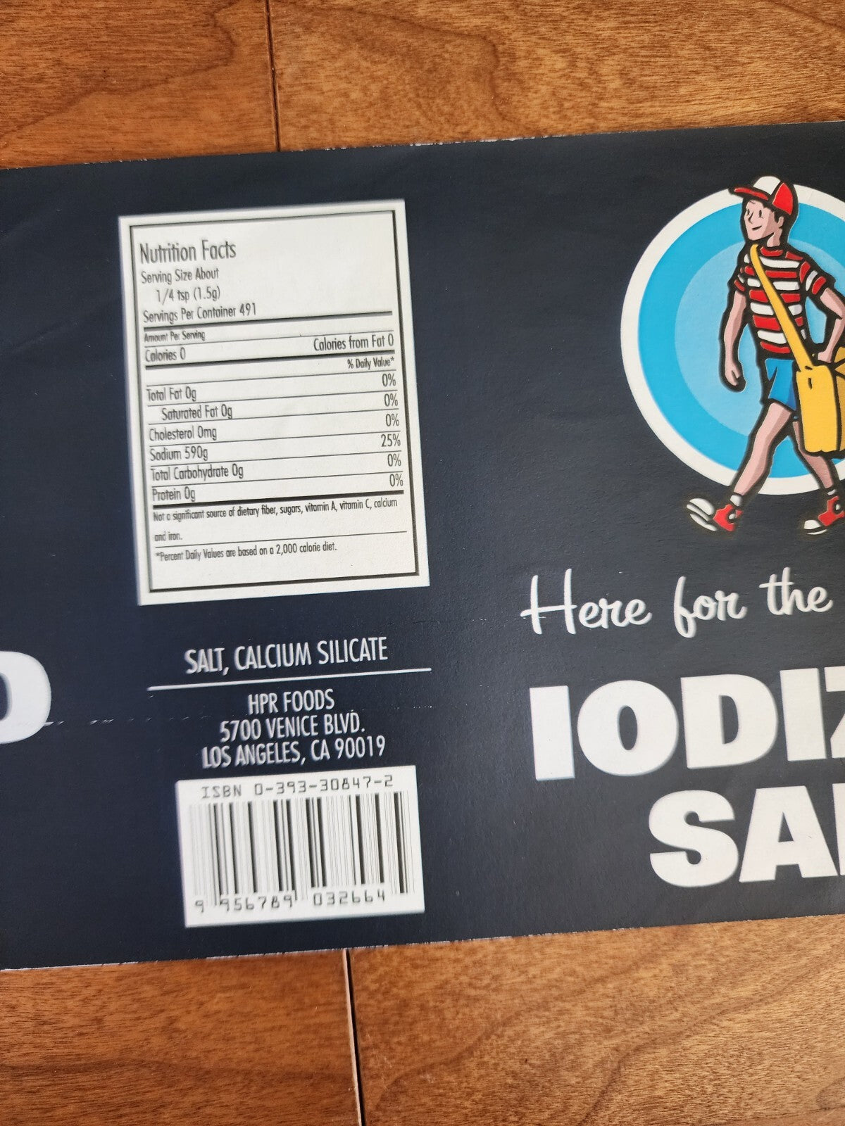 Iodized Salt Sticker Prop