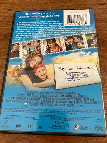 DVD - LETTERS TO GOD (2010)