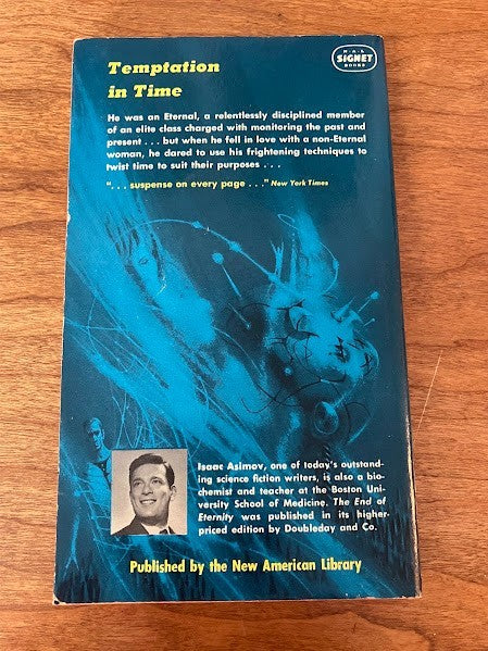 vtg paeprback - The End of Eternity by ISAAC ASIMOV