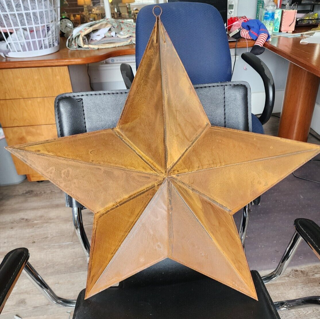 Metal Barn Star Wall Decor Rustic Finish 22 inch