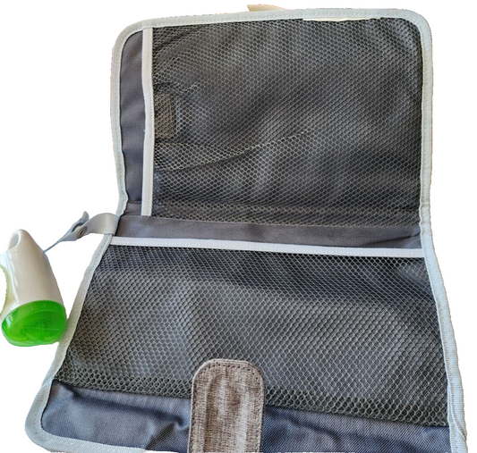 Munkchin GoChange Gray Fold Up Portable Changing Mat Baby Toddler