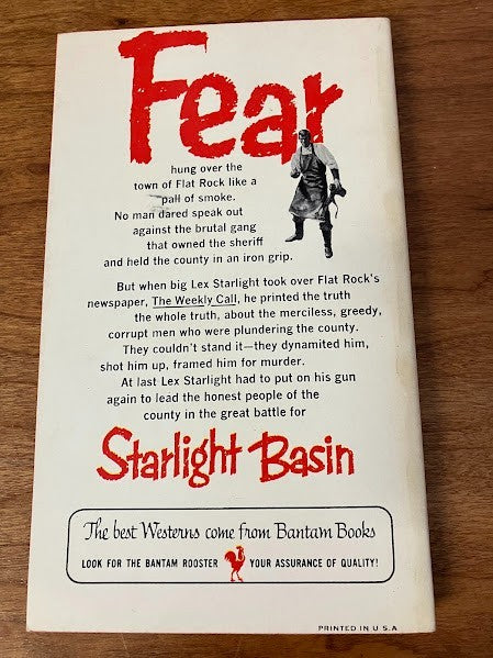 Bantam Books - Starlight Basin by Giff Cheshire