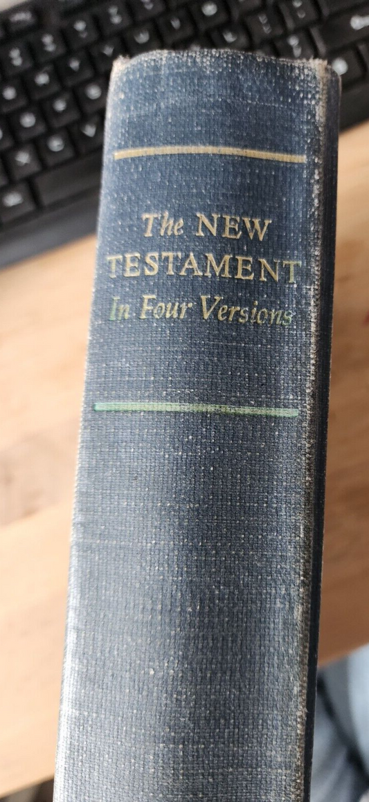 Vtg 1963 The New Testament In Four Versions HC Christianity Today Edition