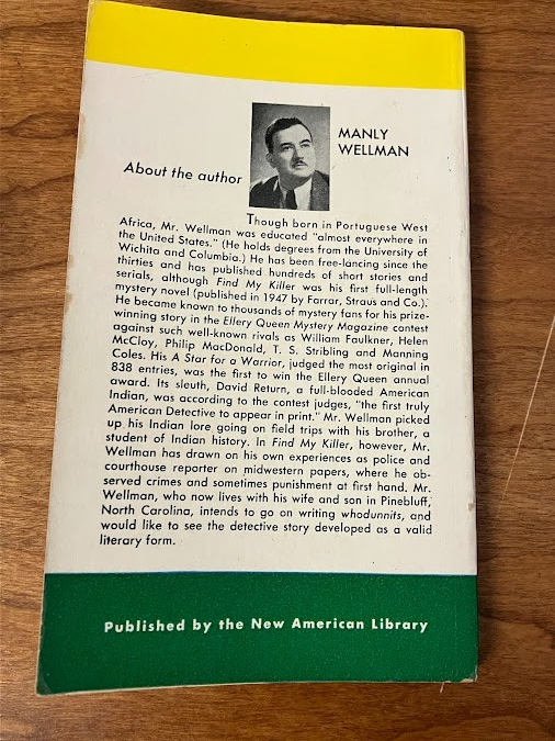 Vintage Paperbacks - Manly Wellman: FIND MY KILLER