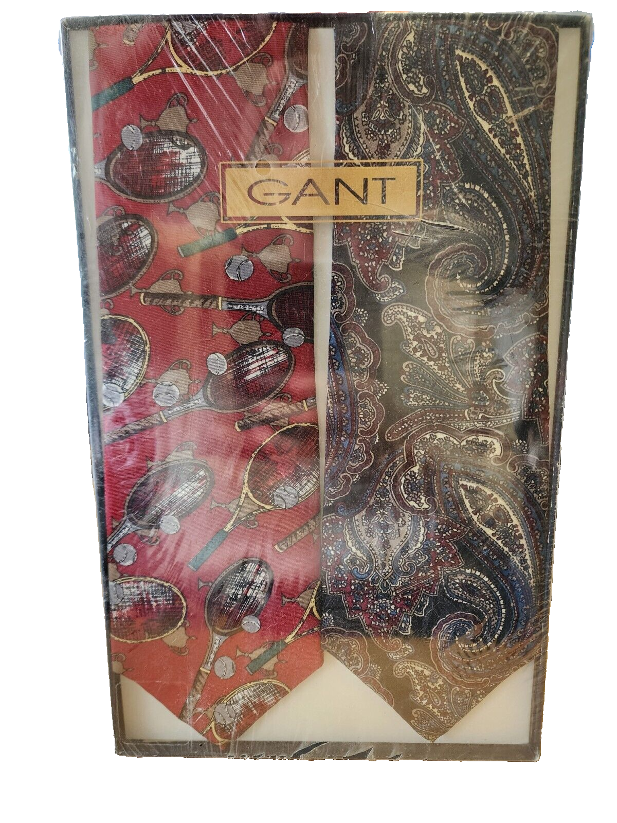 2 Gant Silk Ties Made USA 56” x 3.75”