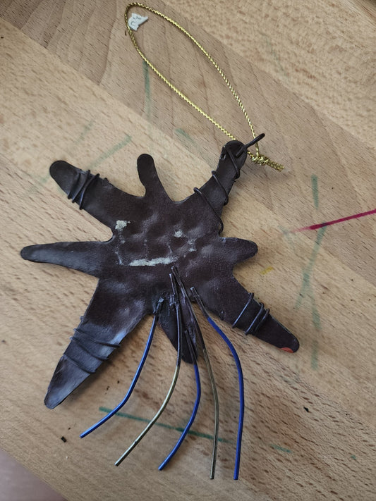 HANDMADE Christmas Tree ORNAMENT Homemade star