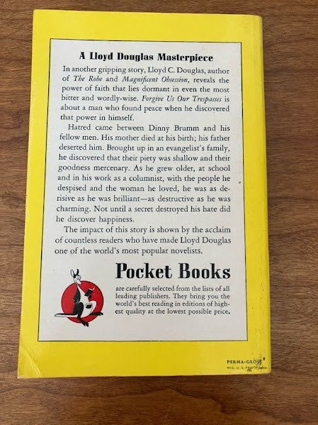 Vtg Pocket Book - FORGIVE US OUR TRESPASSES: Lloyd C. Douglas
