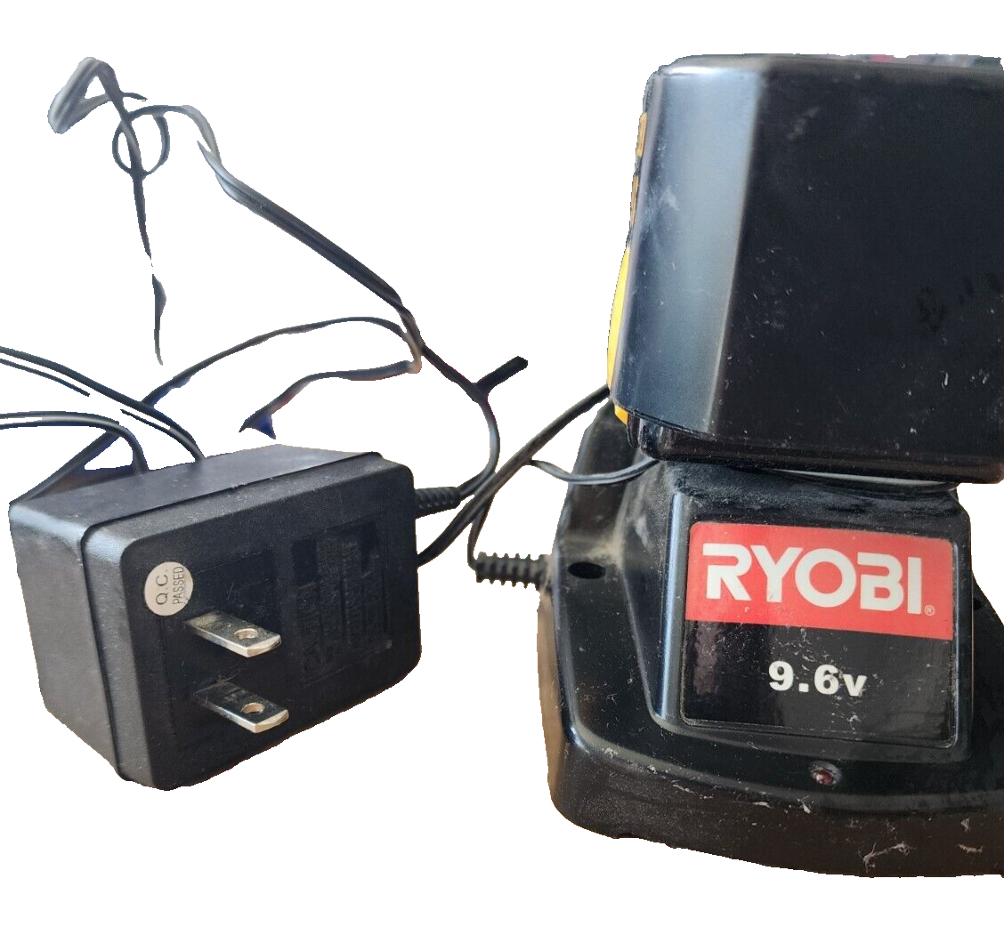 Genuine RYOBI Rechargeable 9.6V Battery and Charger (Not Tested)