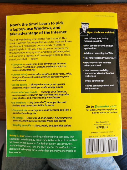 Laptops For Seniors For Dummies - Paperback By Muir, Nancy C.