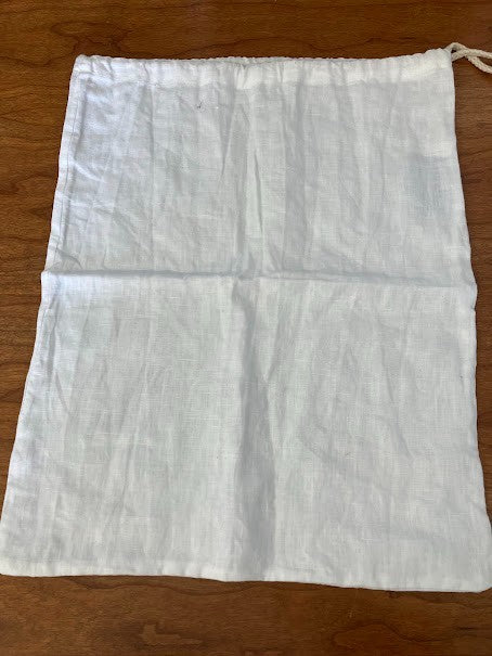 Multi-purpose Cotton Drawstring Reusable Bag - White