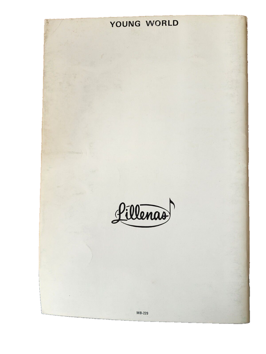 1969 Lillenas Young World Songs for Teens by Otis Skillings Song Book