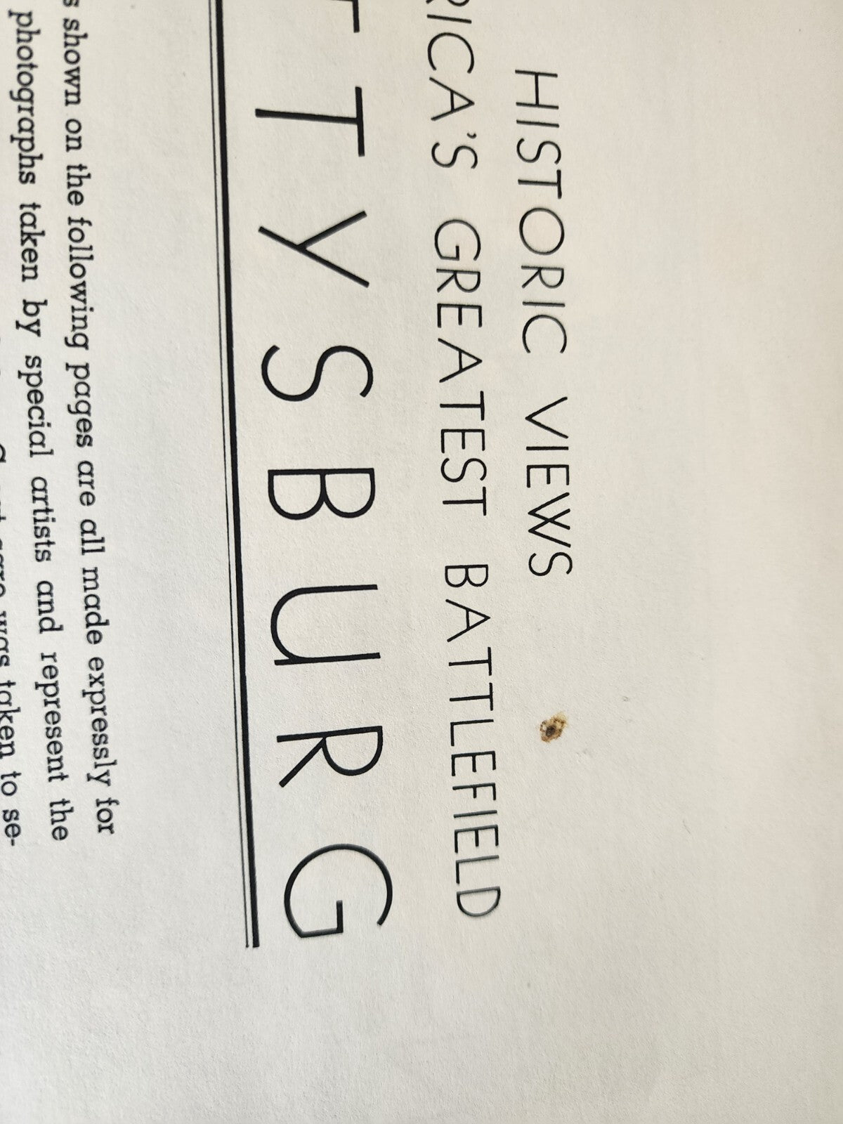 The Story Gettysburg In Pictures , Blocher's paperback Book