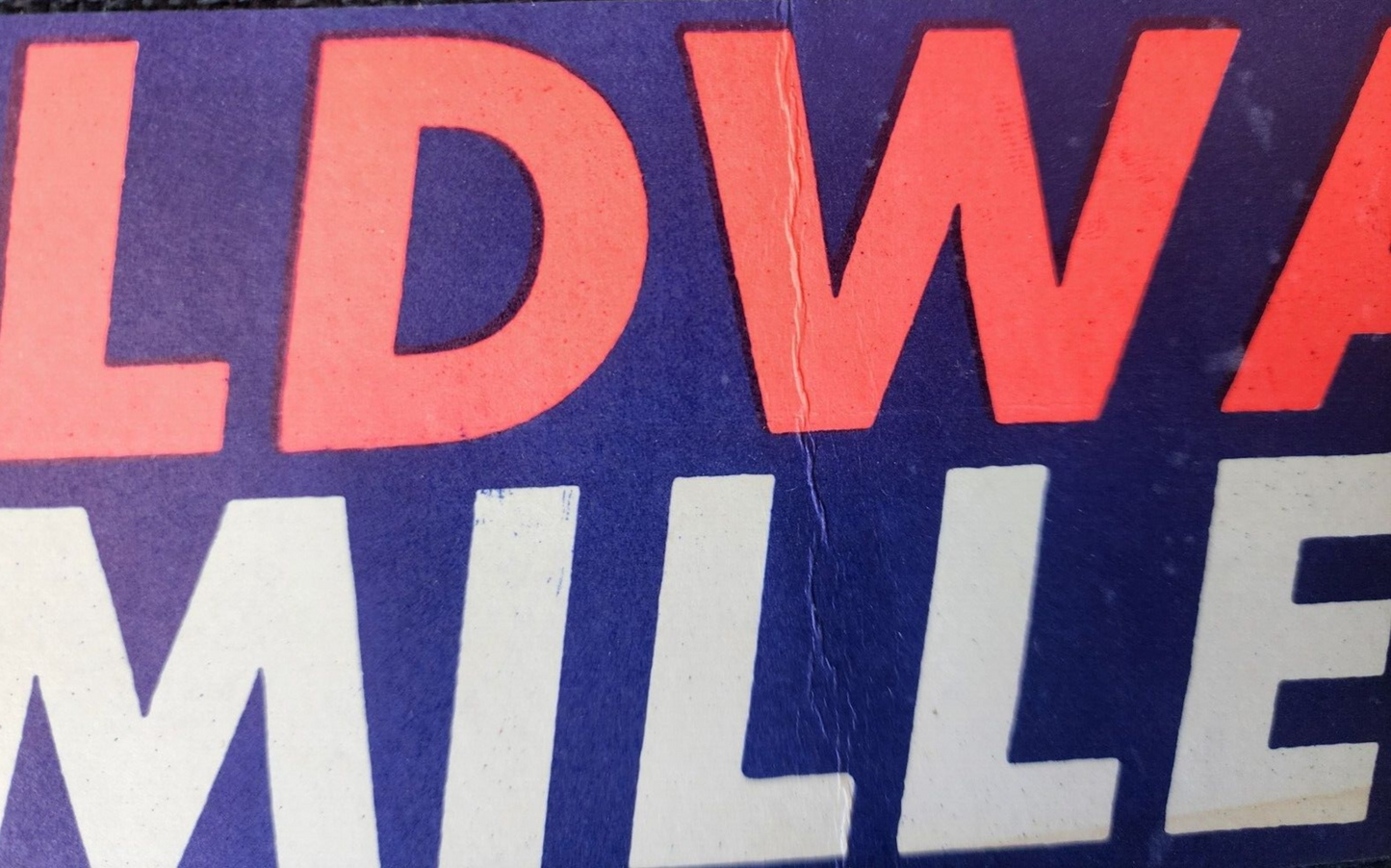 Goldwater Miller Bumper Sticker (Barry Goldwater)