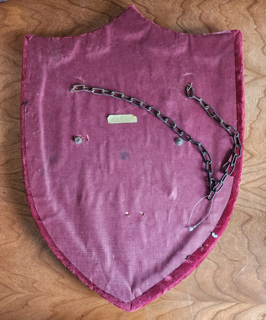 Vintage Puerto Rican Old Sa Velvet Wall Plaque Wall Art