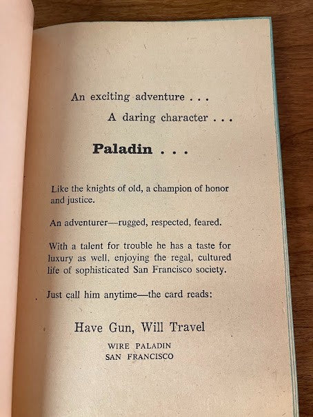 Have Gun Will Travel by Noel Loomis