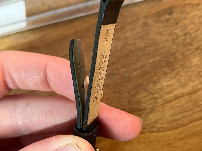 Hadley Roma Wristwatch Band: 10R Black/Brown LS712 - Genuine Leather