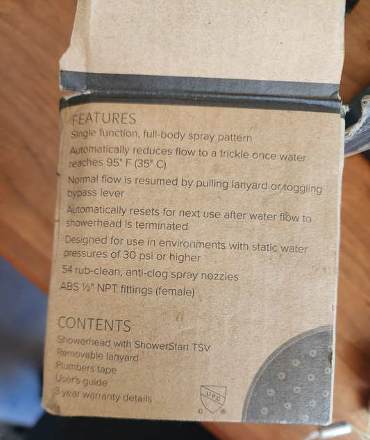 Evolve Brand Single Function Showerhead 1.5 GPM