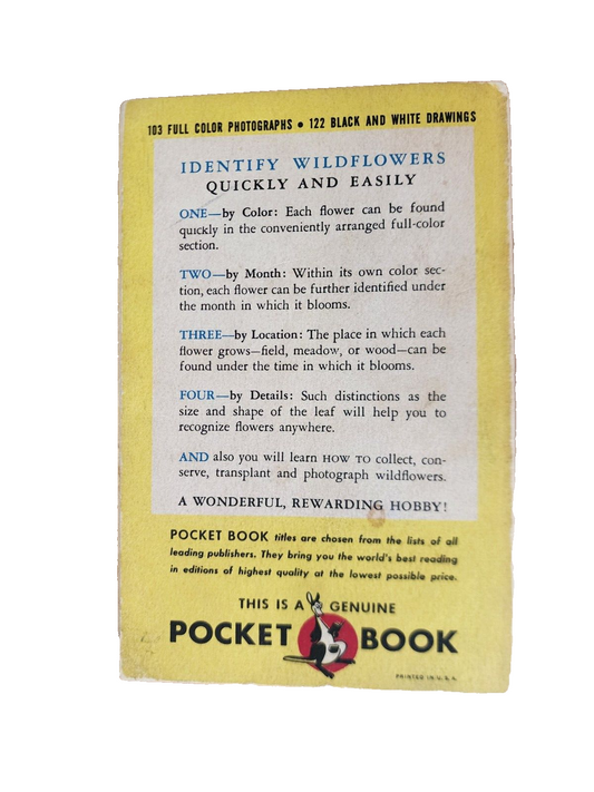 The Pocket Guide to the Wildflowers by Samuel Gottscho 1951 Pocket 1st Paperback