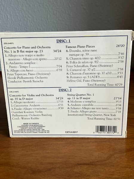 CD Box Set - Excelsior Peter Iljitch Tchaikovsky