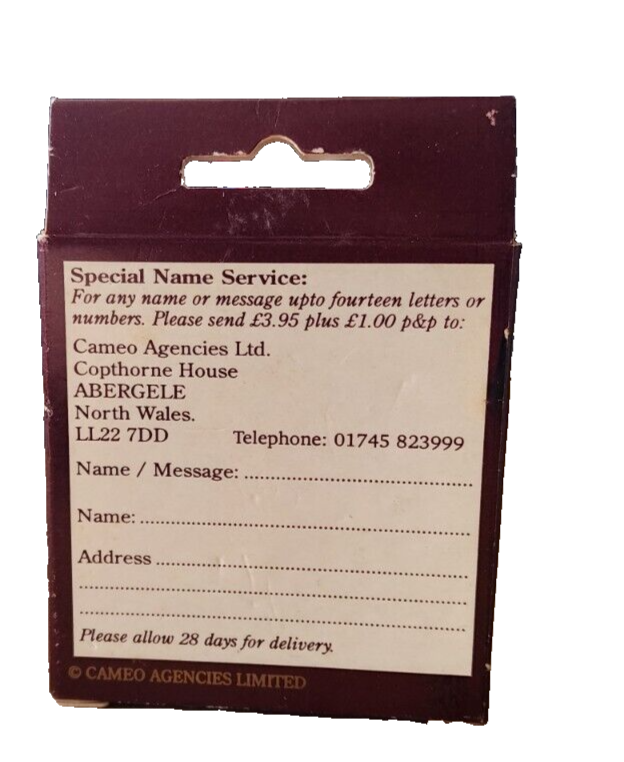 Kathleen Cameo Designs Handmade English Bone China Personalized Thimble NEW