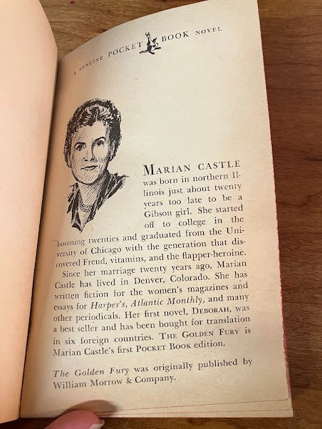 The Golden Fury by Marian Castle