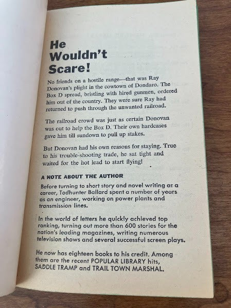 Popular Library - RAWHIDE GUNMAN By Todhunter Ballard