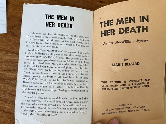 Vintage Paperback - The Men In Her by Marie Blizard