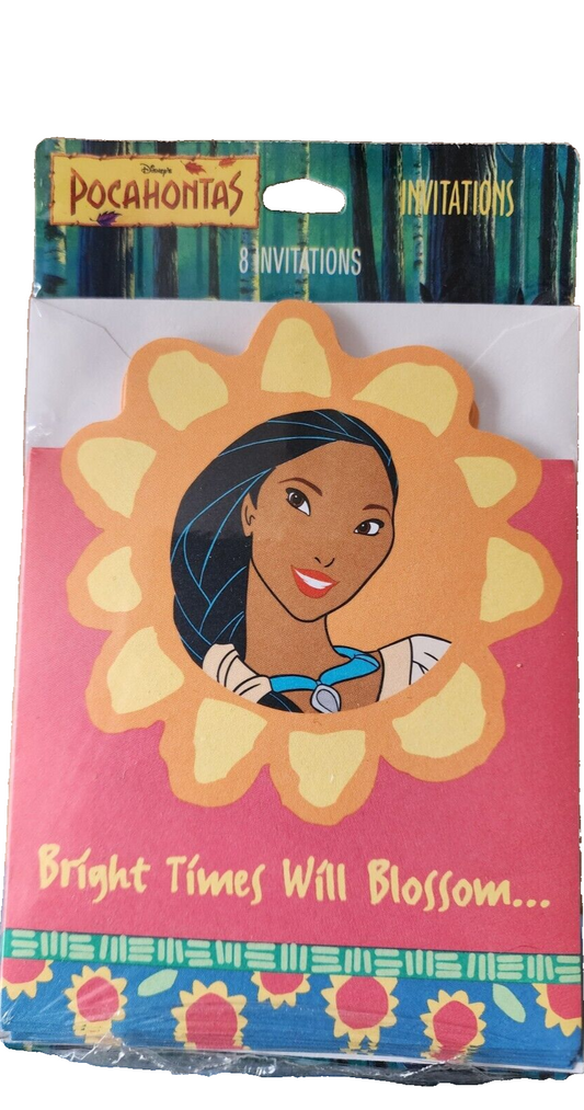 New Party Express POCAHONTAS Invitations 2 Packs 16 Invites