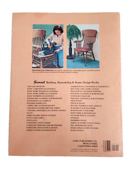 Furniture Finishing and Refinishing Paperback Book By Sunset Books