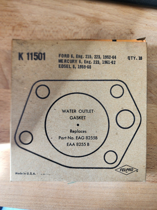Vintage Fel-Pro K 11501 Water Outlet Gasket OEM part Lot Of 1