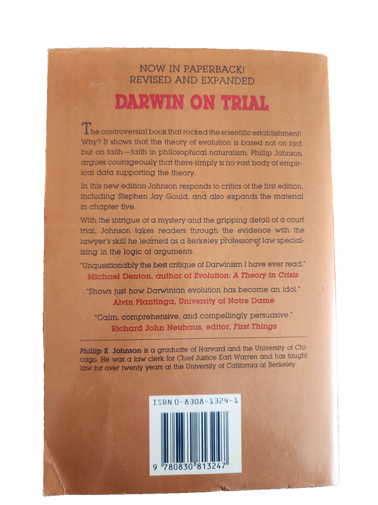 Darwin on Trial - By Johnson, Phillip E.