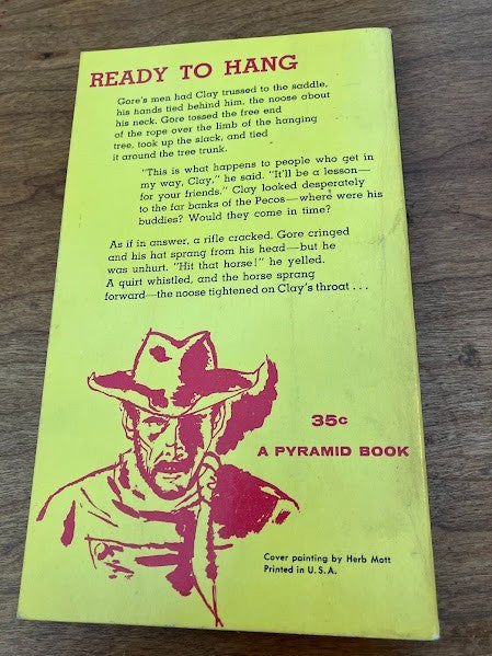 Popular Library: WEST OF THE PECOS by Paul Evan