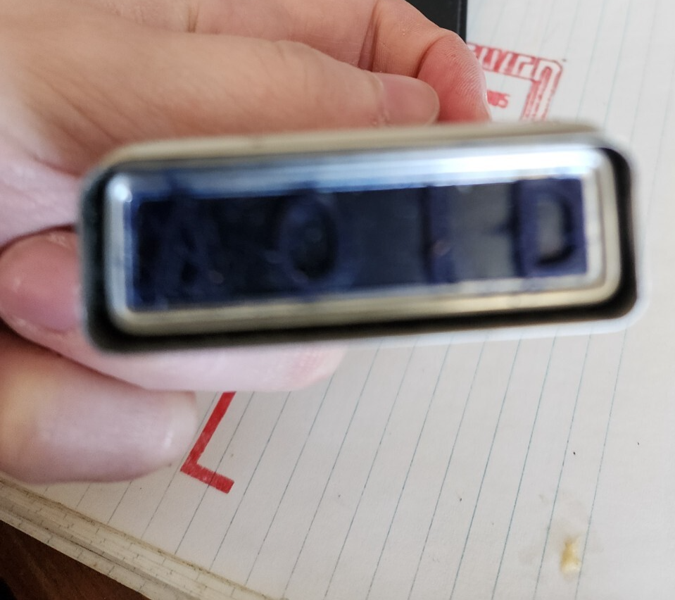 Vintage XStamper "VOID" pre-inked re-inkable Stamp