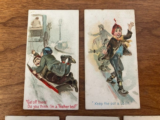 Duke's Cigarette Cards: In The Snow - Lot of 5