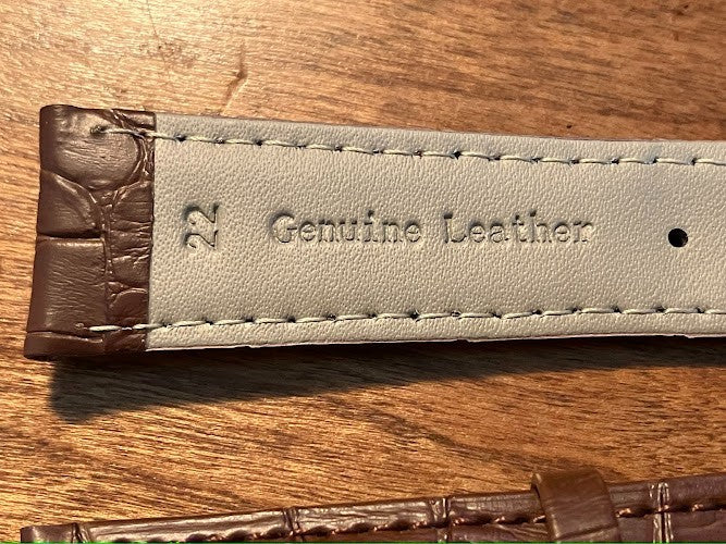 Hadley Roma Wristwatch: MS737 Brown 22R - Genuine Leather