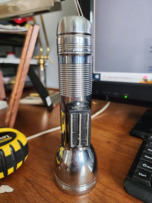 Vintage Thailand Lumilight Flashlight 8"
