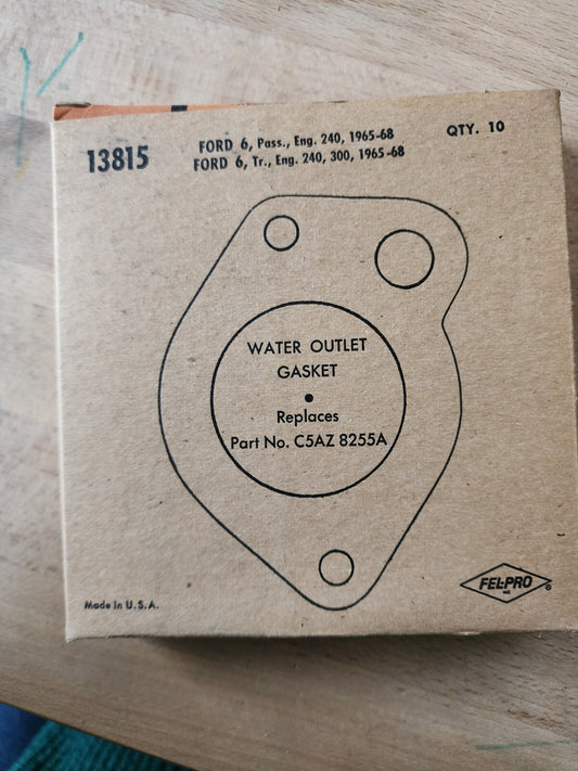 1965 FORD WATER OUTLET GASKET no. 13815 Qty. 1