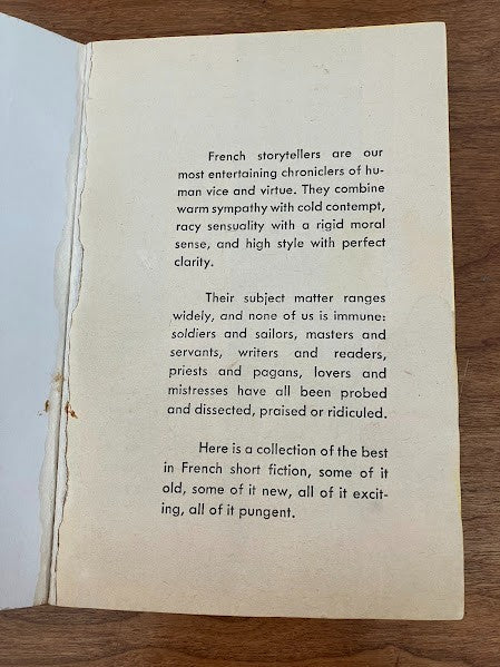 Dell Books - Bedside Book of Famous French Stories by Belle Becker & Linscott