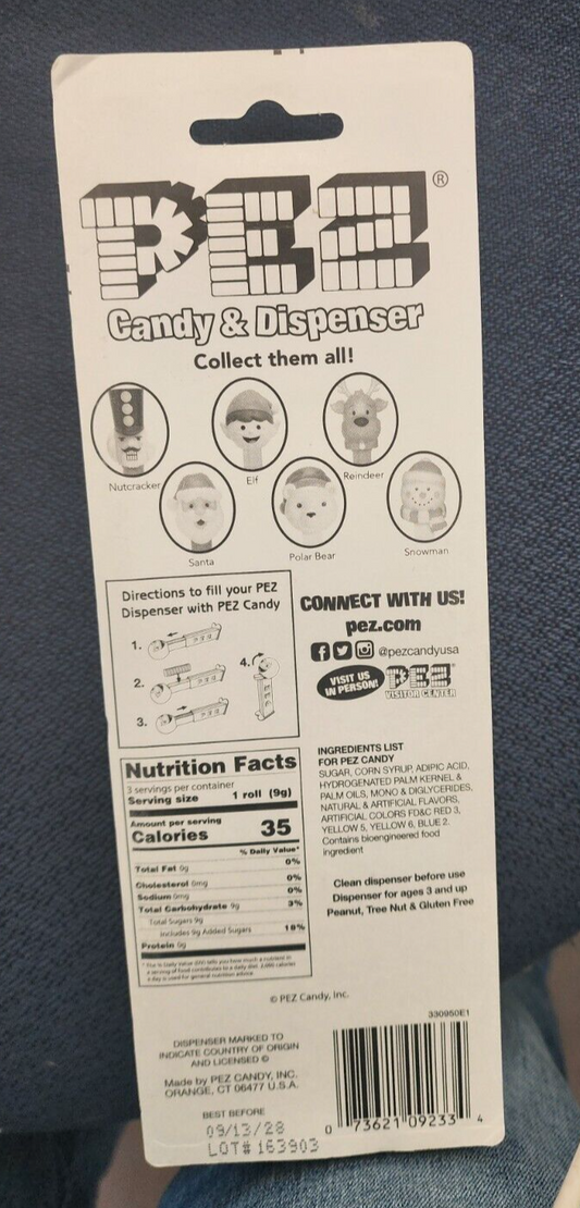 Pez Dispenser Merry Christmas Santa Clause w/ Candy Made in USA - Sealed New!