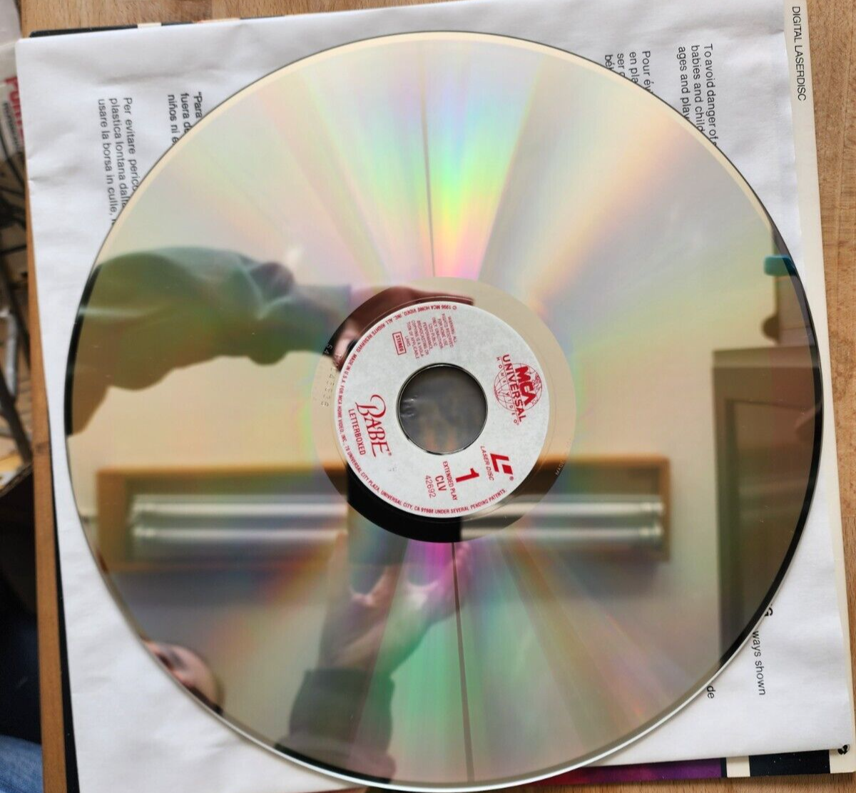 Babe Digital Laserdisc (Laser Disc) 1996 Letterboxed Extended Play